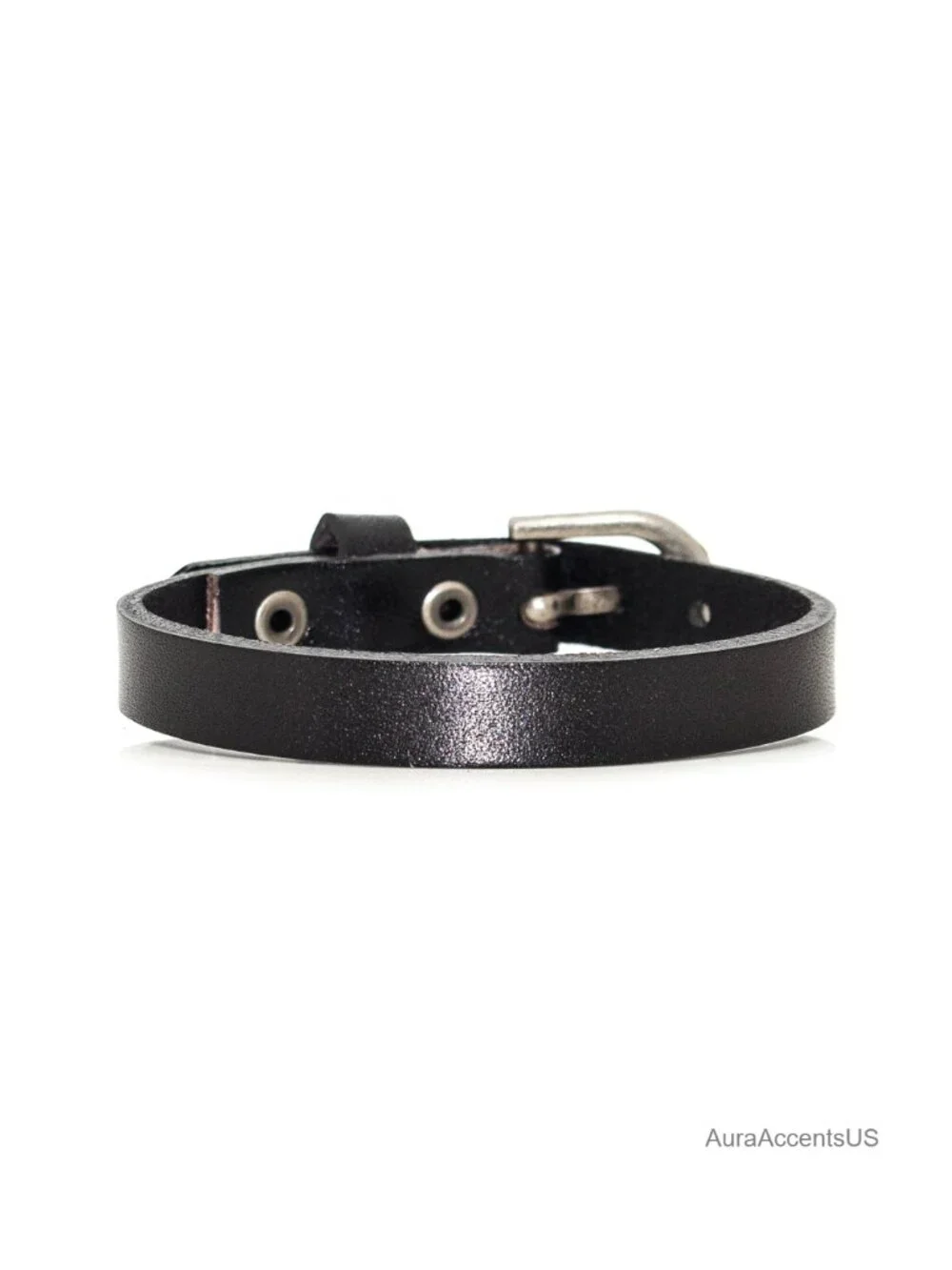 Leather Wristband Bracelet Buckle Closure Adjustable Bangle